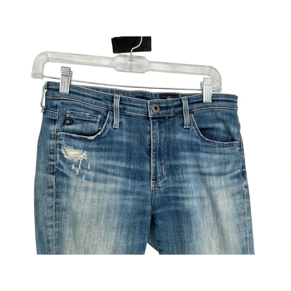 AG Adriano Goldschmied Jeans Women's Size 26R The Stilt Cigarette Leg Distressed